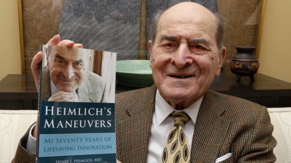 Heimlichmanöverns upphovsman, Henry Heimlich, har avlidit
